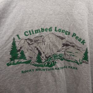 Vintage I Climbed Longs Peak Rocky Mountains National Park Early 90s Mens XL